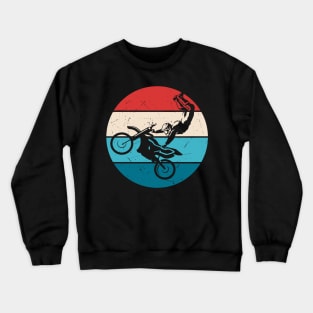 Freestyle Motorcyclist Retro Crewneck Sweatshirt